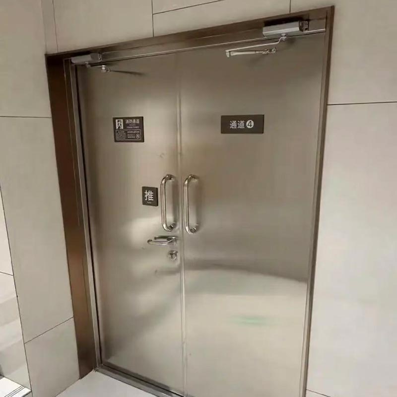 상업용 방화 등급 스테인레스 스틸 도어